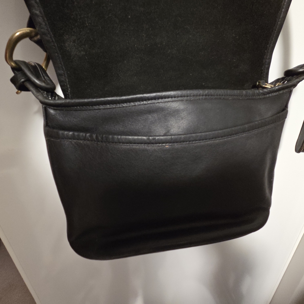 Coach Fletcher Black Leather Crossbody Bag - Women
